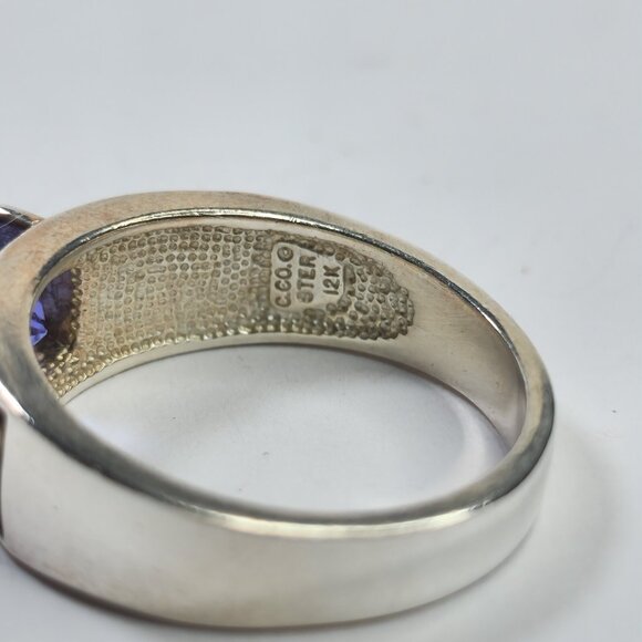 Black hills Ring‎ 925 Sterling Silver 12k Rose Yellow Gold Purple Amethyst 9.75 - Picture 8 of 9